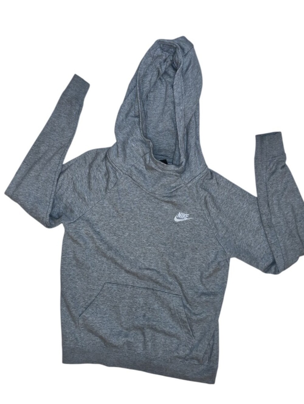 Nike Heather Gray Funnel Neck  Hoodie